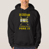 HOME IS WAAR JE HET VAN HET LEVEN PAREERT HOODIE (Voorkant)