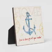 Home is waar je je anker hebt ingesteld fotoplaat (Voorkant)