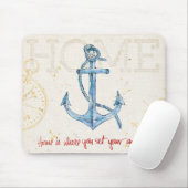 Home is waar je je anker hebt ingesteld muismat (Met muis)