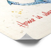 Home is waar je je anker hebt ingesteld poster (Hoek)