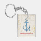 Home is waar je je anker hebt ingesteld sleutelhanger (Voorkant Links)