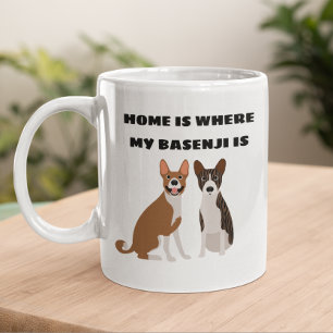 Home is waar mijn Basenji is Koffiemok