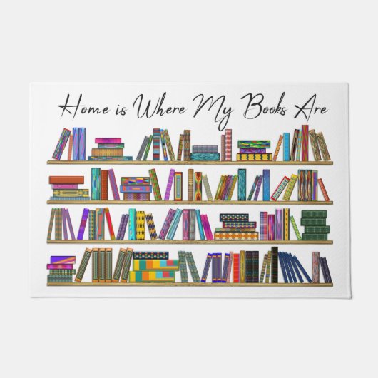 Home is waar mijn boeken zijn deurmat (Voorkant)