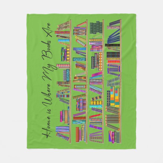 Home is waar mijn boeken zijn fleece deken (Voorkant)