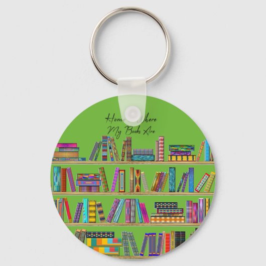 Home is waar mijn boeken zijn sleutelhanger (Voorkant)