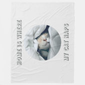 Home is waar mijn kat duwt aangepaste foto fleece deken (Voorkant)