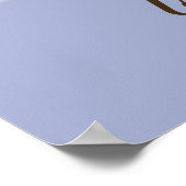 Home is waar mijn kunstje gratis op maat is poster (Hoek)