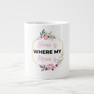 Home is waar mijn moeder zwart is grote koffiekop