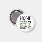 Home is waar mijn Planten magneet zijn (Voorkant / Achterkant)