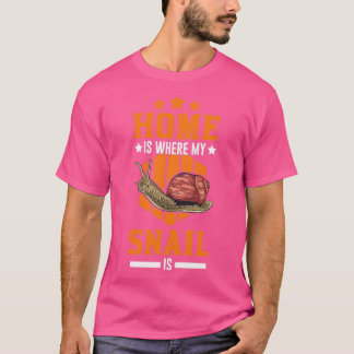 Home is waar mijn slak t-shirt