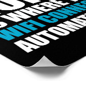 Home is waar Wi-Fi automatisch verbinding maakt Poster (Hoek)