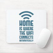 Home is waar WIFI automatisch verbindt Muismat (Met muis)