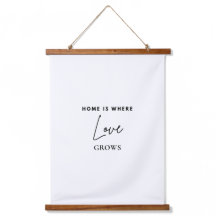 Home Is Where Love Grows Houten Wandtapijt | Mini