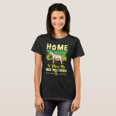 Home Is Where My Irish Wolfhound Is Irish Wolfhoun T-shirt (Voorkant volledig)