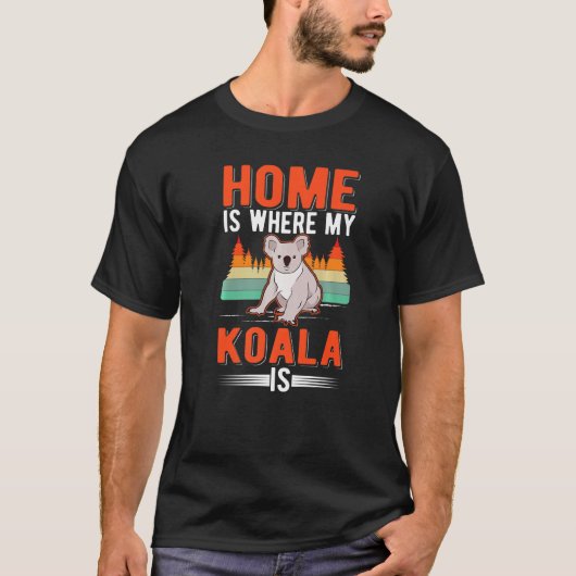 Home Is Where My Koala Is Koala T-shirt (Voorkant)