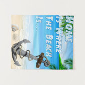 Home Is Where The Beach is Wandkleed (Voorkant (horizontaal))