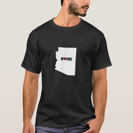 Home is where the heart is Arizona love   T-shirt (Voorkant)