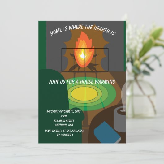 Home is where the hearth is kaart (Staand voorkant)