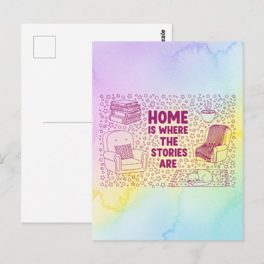 Home Is Where the Stories Are Briefkaart (Voorkant / Achterkant)