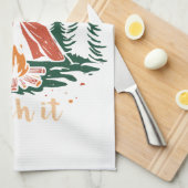 home is where you pitch it shirt, camping t-shirt theedoek (Quarter Fold)