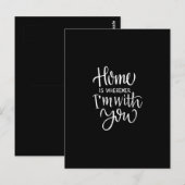 home is wherever i'm with you briefkaart (Voorkant / Achterkant)