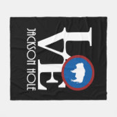 HOME Jackson Hole Wyoming Fleece Deken (Voorkant (Horizontaal))
