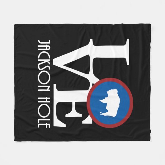 HOME Jackson Hole Wyoming Fleece Deken (Voorkant (Horizontaal))