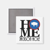 HOME Jackson Hole Wyoming Magneet (Voorkant / Achterkant)