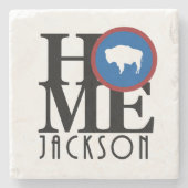 HOME Jackson WY Stenen Onderzetter (Voorkant)