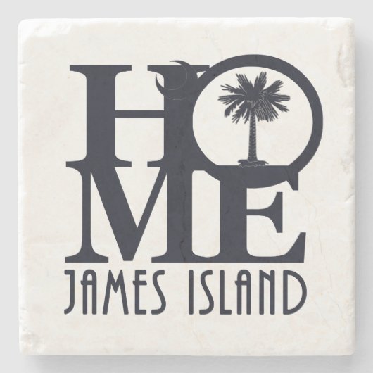 HOME James Island SC Stenen Onderzetter (Voorkant)
