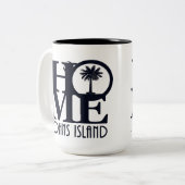 HOME Johns Island SC 15oz Tweekleurige Koffiemok (Voorkant links)