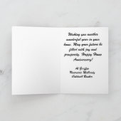 Home Jubileum Makelaar Wenskaart Kaart (Binnen)