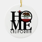 HOME Julian California Keramisch Ornament (Voorkant)