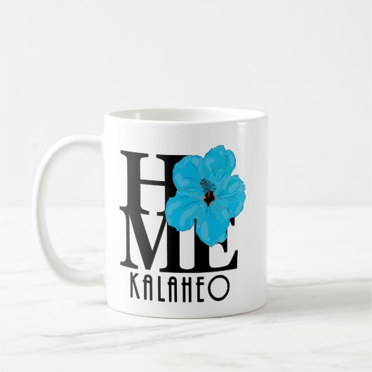 HOME Kalaheo Blue Hibiscus 11oz Koffiemok (Links)