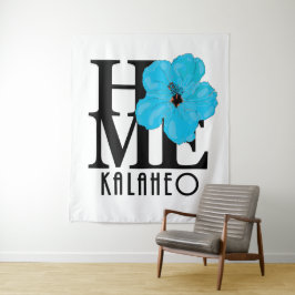 HOME Kalaheo Blue Hibiscus Wandkleed
