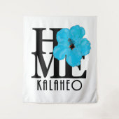 HOME Kalaheo Blue Hibiscus Wandkleed (Voorkant)