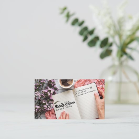 Home Kantoor Desk Werkruimte Visitekaartje (Staand voorkant)