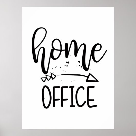 Home Kantoor Fixer-upper Kantoor Home Workspace Poster (Voorkant)