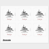 Home & Kantoor Pro Schoonmaak Vierkante Sticker (Vel)