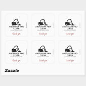 Home & Kantoor Pro Schoonmaak Vierkante Sticker (Vel)