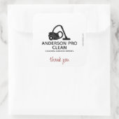 Home & Kantoor Pro Schoonmaak Vierkante Sticker (Tas)