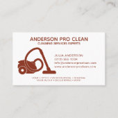 Home & Kantoor Pro Schoonmaakservice Crimson Red Visitekaartje (Voorkant)