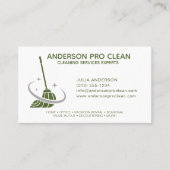 Home & Kantoor Pro Schoonmaakservice Groen Visitekaartje (Voorkant)