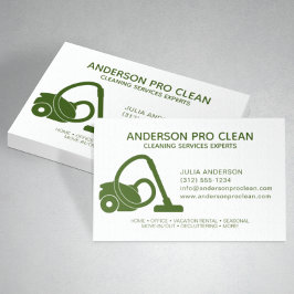 Home & Kantoor Pro Schoonmaakservice Groen Visitekaartje