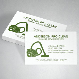Home & Kantoor Pro Schoonmaakservice Groen Visitekaartje