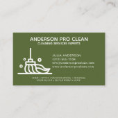 Home & Kantoor Pro Schoonmaakservice Groen Visitekaartje (Voorkant)