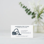 Home & Kantoor Pro Schoonmaakservice Navy Blue Visitekaartje (Staand voorkant)