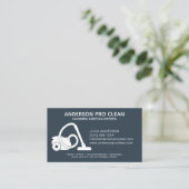 Home & Kantoor Pro Schoonmaakservice Navy Blue Visitekaartje (Staand voorkant)