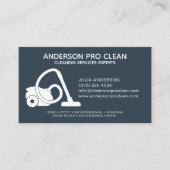 Home & Kantoor Pro Schoonmaakservice Navy Blue Visitekaartje (Voorkant)