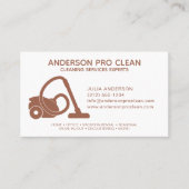 Home & Kantoor Pro Schoonmaakservice Terracotta Visitekaartje (Voorkant)